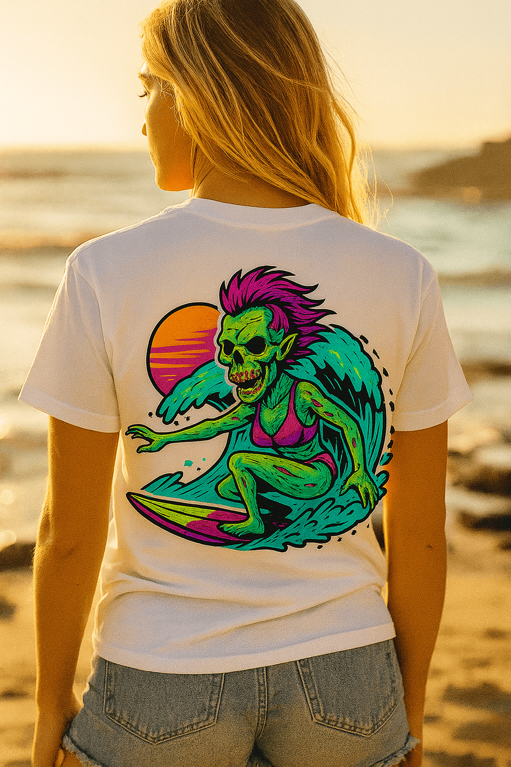 Polera mujer - Zombie Surfer